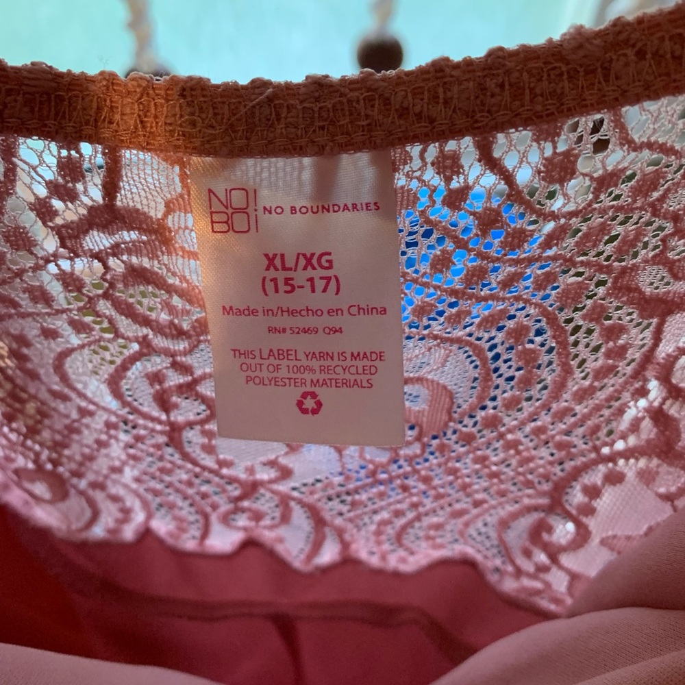 Pink lace dress